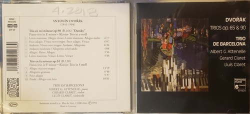 Dvorak trios avec piano - dvorak, op